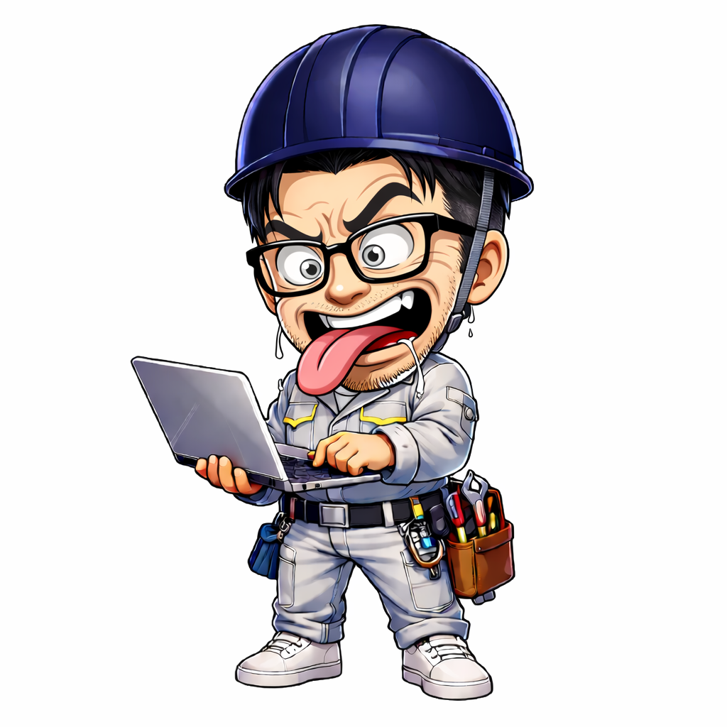 建設現場をイメージしたポートフォリオのメインビジュアル